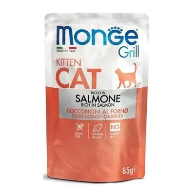 Monge Monge Grill Cat Kitten Bocconcini al Salmone 83 gr