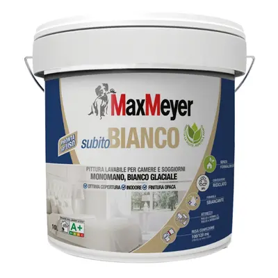 MaxMeyer Pittura murale Subito Bianco A+ 10L