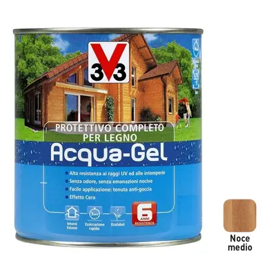 V33 Impregnante protettivo completo per legno acqua gel all' acqua da 2,5 L