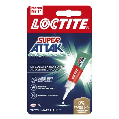 Loctite Colla Super Attak Riposizionabile formato 3 g