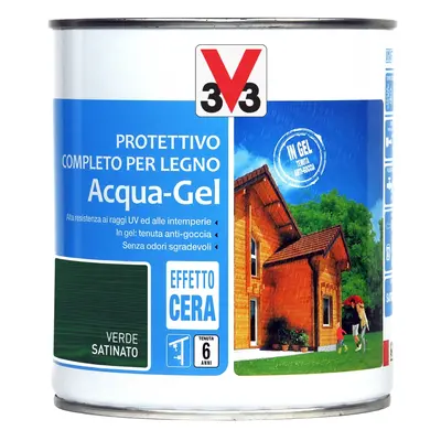 V33 Impregnante per legno all' acqua da 0,75 L