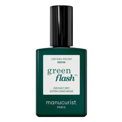 Manucurist GREEN FLASH - Smalto Semipermanente Snow 15ml - Smalto Effetto Gel