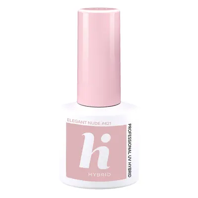 HI HYBRID Date Smalto Semipermanente #421 Elegant Nude 5ml - Smalto Effetto Gel