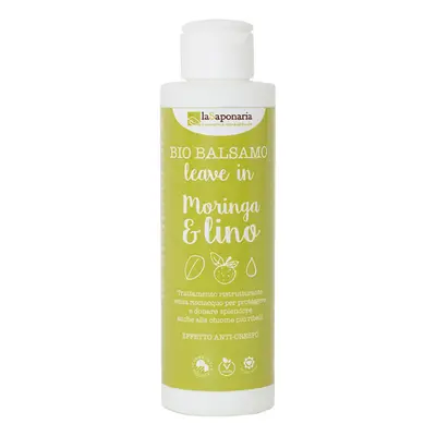 LA SAPONARIA Balsamo leave in moringa e semi di lino 150ml - Balsamo Senza Risciacquo Capelli