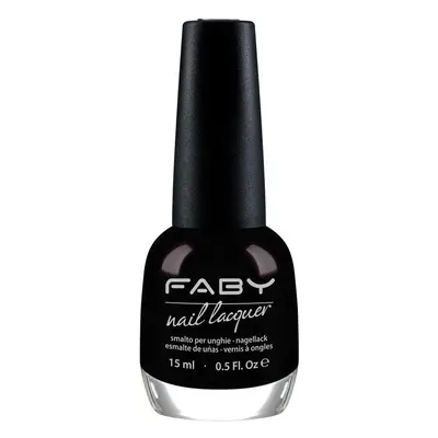 FABY Nail Lacquer black is black - Smalto