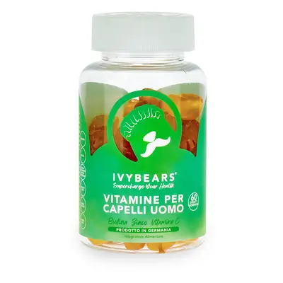 IVYBEARS Vitamine per capelli uomo 150G - Integratore Unghie e Capelli