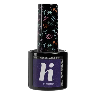 HI HYBRID Zodiac Smalto Semipermanente #451 Amethyst Aquarius 5ml - Smalto Effetto Gel