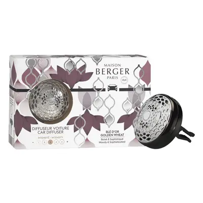 Maison Berger Paris Diffusore per Auto Quintessence + ricarica Blé d’Or - Profumo per Automobile