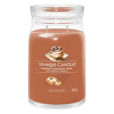 Yankee Candle Pumpkin Cinnamon Swirl LARGE 567g - Candela Profumata