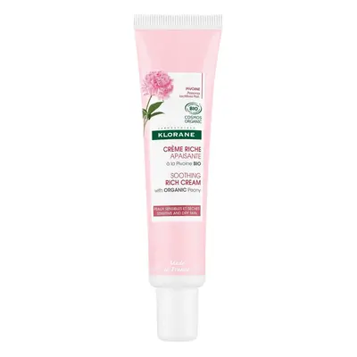 Klorane Crema Ricca Lenitiva alla Peonia BIO 40ml - Tratt.viso 24 ore lenitiva