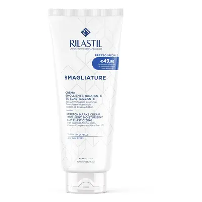 Rilastil Smagliature Crema Emolliente, Idratante ed Elasticizzante 400ml - Crema elasticizzante 