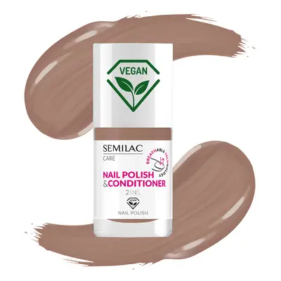 SEMILAC BREATHable TECHnology Nail Polish & Conditioner 2in1 011 7ml - Smalto