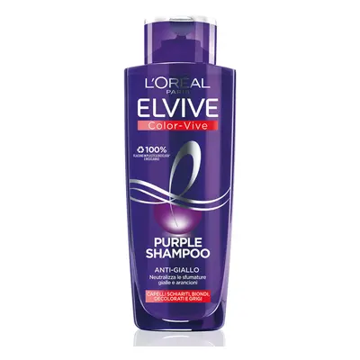 L'Oréal Paris Shampoo antigiallo Color Vive Purple 200ml - Shampoo Protezione Colore