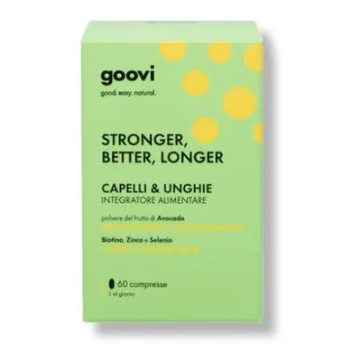 Goovi Capelli & Unghie STRONGER, BETTER, LONGER null1X60 pz - Integratore Unghie e Capelli