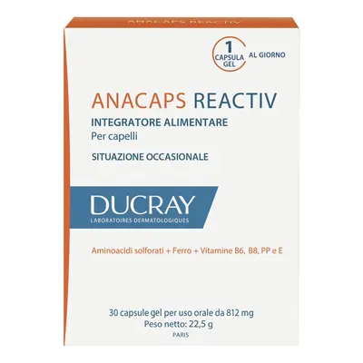 Ducray Anacaps - reactiv 30cps - Integratore Unghie e Capelli