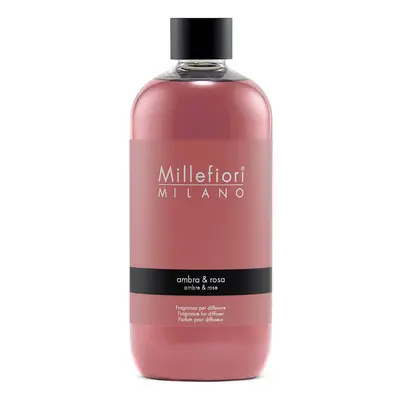 Millefiori Milano Ambra & Rosa 500ml - Profumo per Diffusore