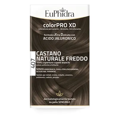 Euphidra Colorazione Permanente 407 Castano naturale freddo - Colorazione Capelli