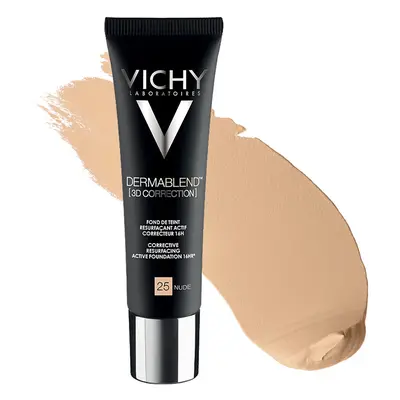 VICHY Dermablend 3D Fondotinta coprente per pelle grassa con imperfezioni tonalità 25 30ml - Fon