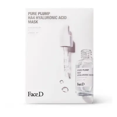 FaceD Pure Plump HA4 Hyaluronic Acid Mask 5pz - Maschera Anti-età viso