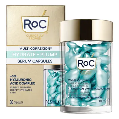 ROC Hydrate + Plump Siero Viso in Capsule 01 x 30 pz - Siero viso effetto globale