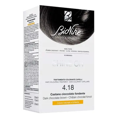 Bionike Trattamento Colorante Capelli 4.18 Castano Cioccolato Fondente - Colorazione Capelli