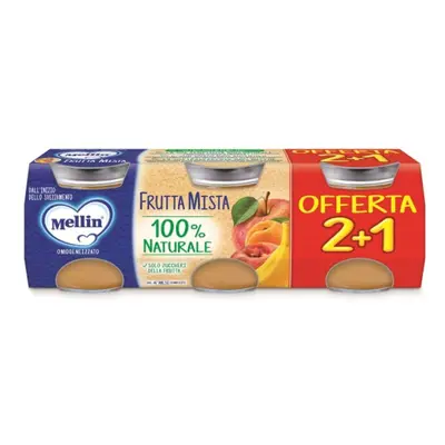 Mellin Omogeneizzati Frutta Mix 3 Pezzi