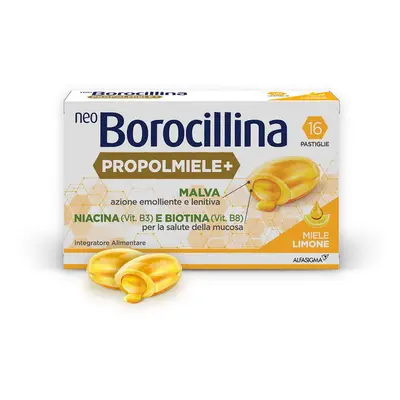 Neo Borocillina Propoli Miele Limone 16 Pastiglie