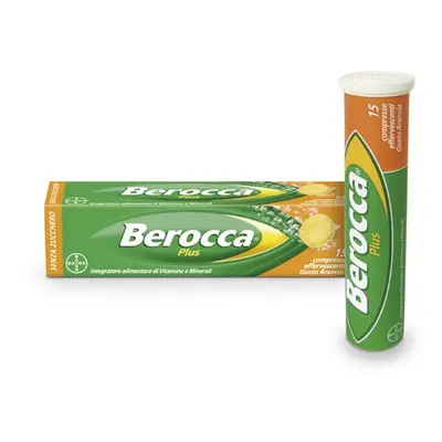 Berocca Plus Integratore Vitamine Minerali Per Energia, Concentrazione, Memoria 15 Cpr Effervesc