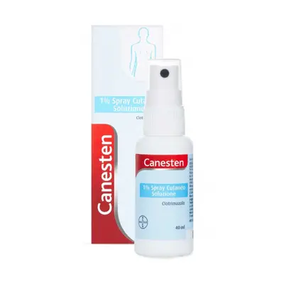 Canesten Spray Cutaneo Per Funghi E Micosi Con Clotrimazolo 1% Antimicotico Antifungino Flacone 