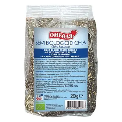 Fsc Omega 3 Semi Di Chia Bio Ad Alto Contenuto Di Fibra 250g