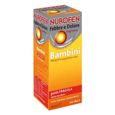 Nurofen Febbre Dolore Bambini 100 Mg / 5 Ml Fragola