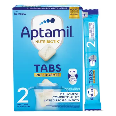 Aptamil Nutribiotik 2 Tabs Pre-Dosate Latte Di Proseguimento 6M+ 21 Tabs