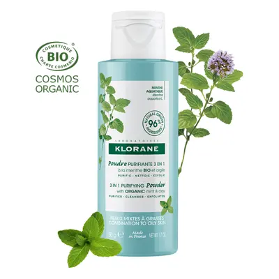 Polvere Purificante 3 In 1 Menta BIO E Argilla Klorane 50g