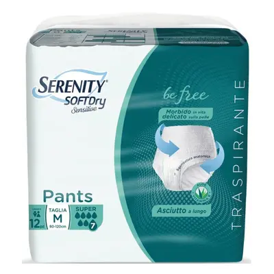 Soft-Dry Sensitive Pants M Super Serenity 12 Pezzi