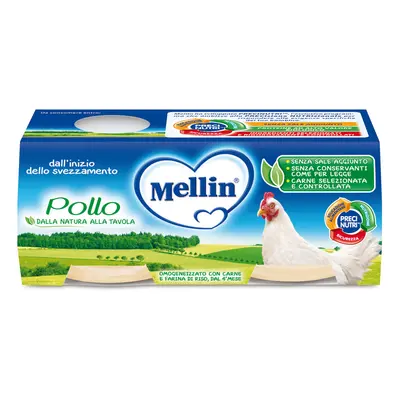 Omogeneizzato Mellin Pollo 2x 80g