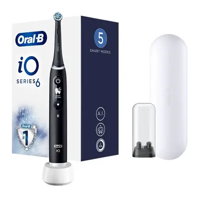 Oral-B IO6 Spazzolino Elettrico Ricaricabile Nero Con Custodia Da Viaggio