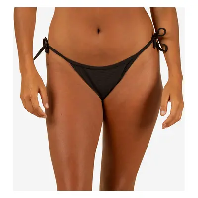 Costume slip surf donna SYMI nero laccetti sottili | Olaian