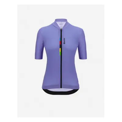 Maglia Ciclismo Donna Santini Lilla UCI Rainbow | Santini