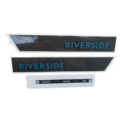 Adesivo batteria Riverside 540E grigio-verde-blu | Riverside