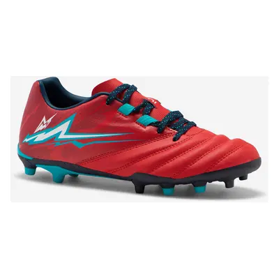 Scarpe rugby junior R500 FG rosse | Kipsta