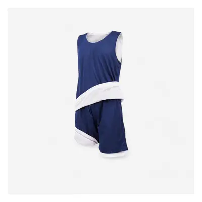 Completo basket reversibile junior navy-bianco | Decathlon