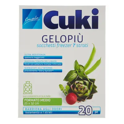 Cuki Gelopiù 23x32 cm 20 Sacchetti -