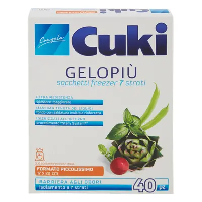 Cuki Gelopiù 17x22 cm 40 Sacchetti -