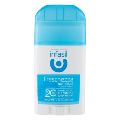 Infasil Freschezza Naturale Deodorante Stick con Emollienti 40 ml -