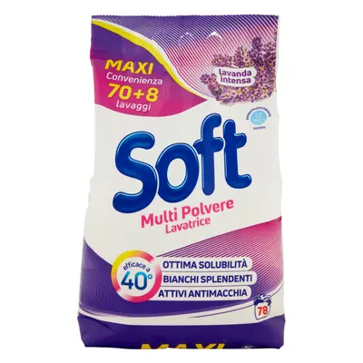 Soft Detersivo Lavatrice Lavanda 70+8 Misurini -