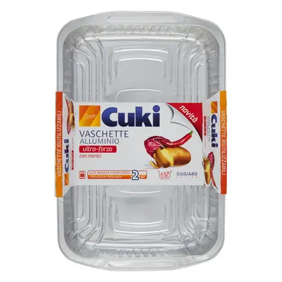 Cuki Vaschette Alluminio con Manici 2 Pezzi -