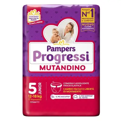 Pampers Pannolini Mutandino Progressi Junior 17 Pezzi -