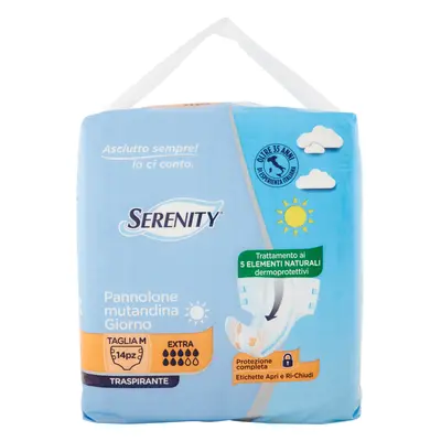 Serenity Pannolone Mutandina Giorno Extra Taglia M 14 Pezzi -