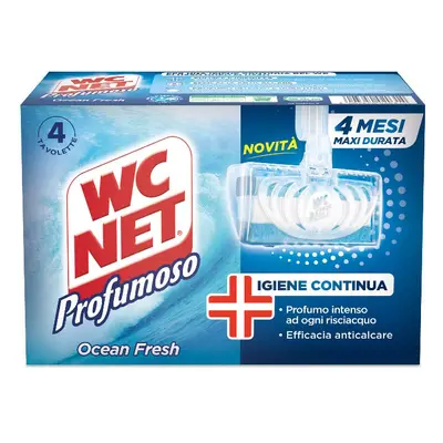 Wc Net Tavoletta Ocean Fresh 4 Pezzi -