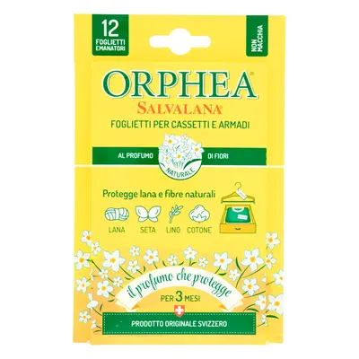 Orphea Salvalana 12 Fogli al Profumo di Fiori -